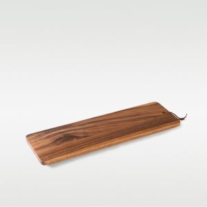 Fresh Long Rectangular Serving/Cheese Board with PU Tied